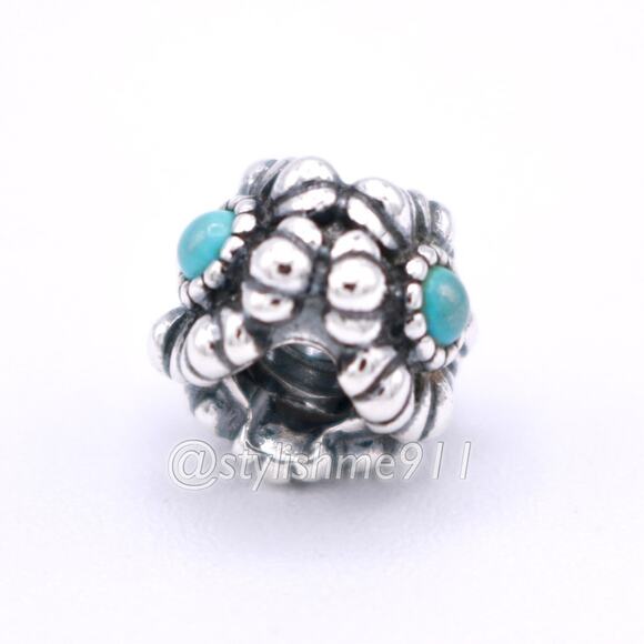 Authentic PANDORA December Birthday Blooms Charm - 790580TQ - Picture 7 of 9